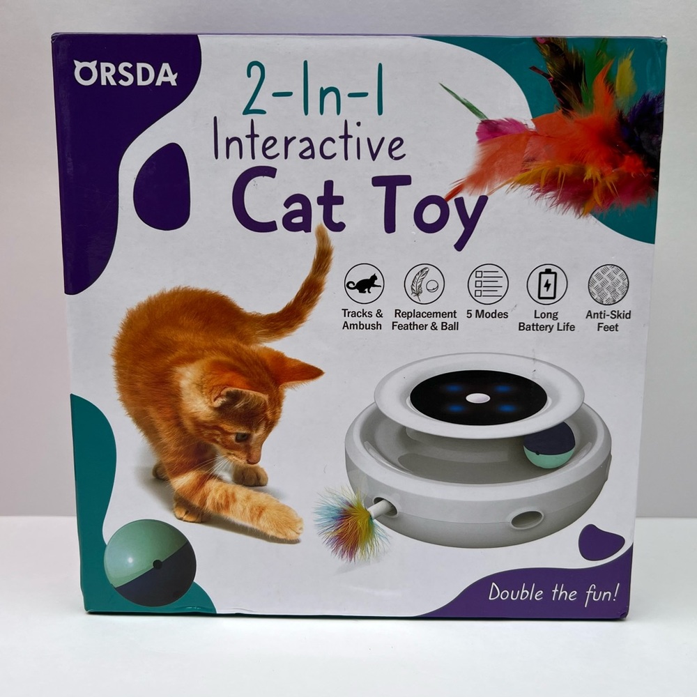 2-in-1 Interactive Cat toy.